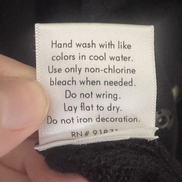 VTG Norm Thompson Knit Cardigan Sweater Christmas Poinsettia Cardinal Med Petite - Picture 6 of 12